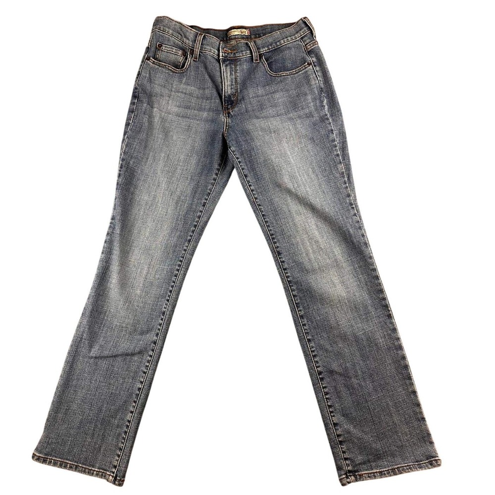 Levi's 505 Jeans Women 10 Medium Blue Straight Leg Cotton‎ Stretch 5-Pocket